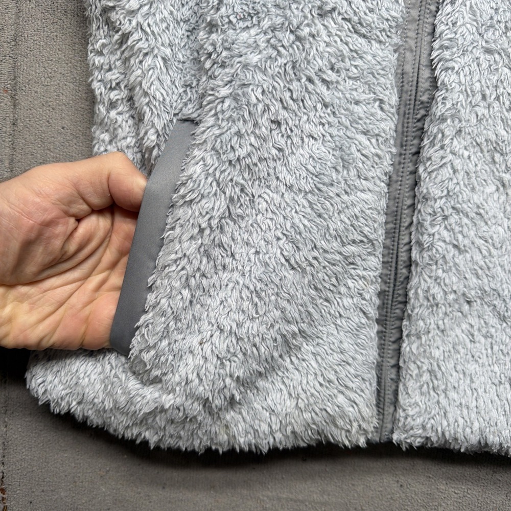 Patagonia Vest Los Gatos Fleece Gray‎ Full Zip High Pile Womens Small - Picture 2 of 9